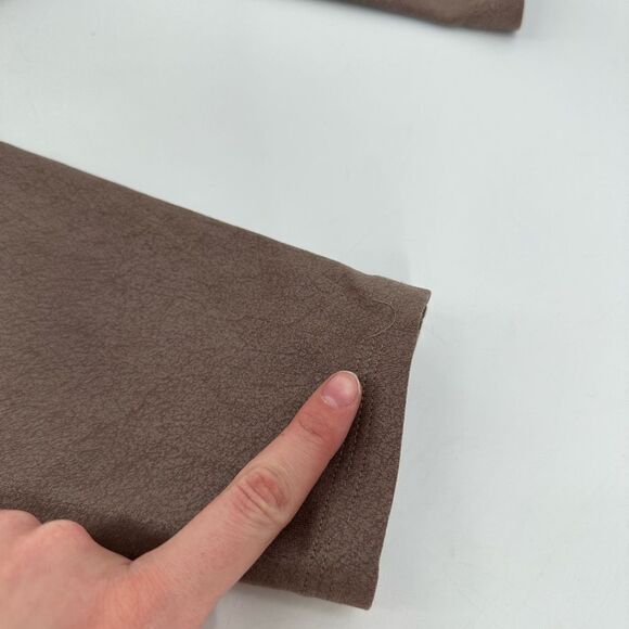 ALO Yoga Faux Leather Airbrush High Waist Legging Hot Coacoa Brown Sz Small - Picture 3 of 7